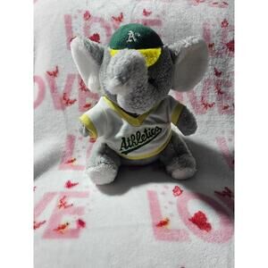 Oakland A's Athletics Stomper The Elephant Plush MLB Baseball Stuffed Animal 9"